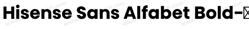 Hisense Sans Alfabet Bold字体转换